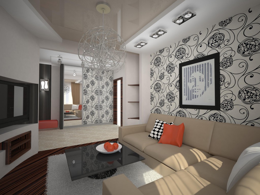 Дизайн интерьера трехкомнатной квартиры