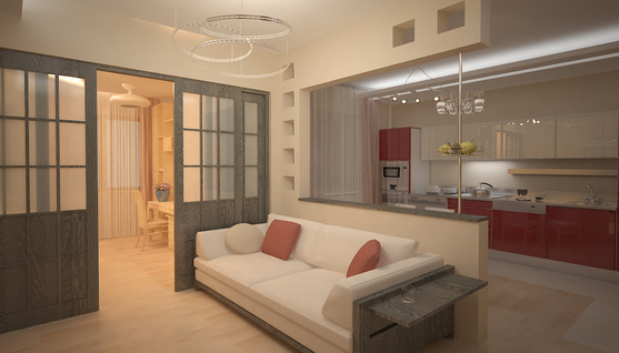 Проект дизайна 4 комнатной квартире